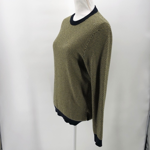 Ted Baker Yellow Banded Wool Blend Sweater 3 - Picture 3 of 8